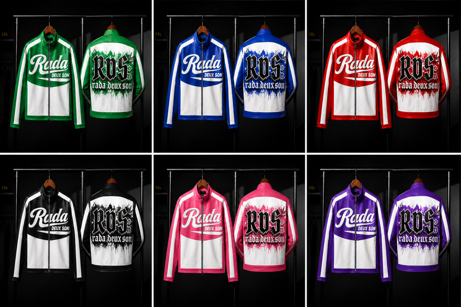 Luxury Leather Racing Jacket Collection