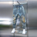 Urban Flex Distressed Denim Joggers