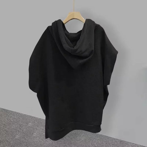 Men's Hooded Sleeveless T-shirt Zipper Closure Casual Streetwear Y2K Hip Hop Tank Top in Black White Gray Sizes M-5XL