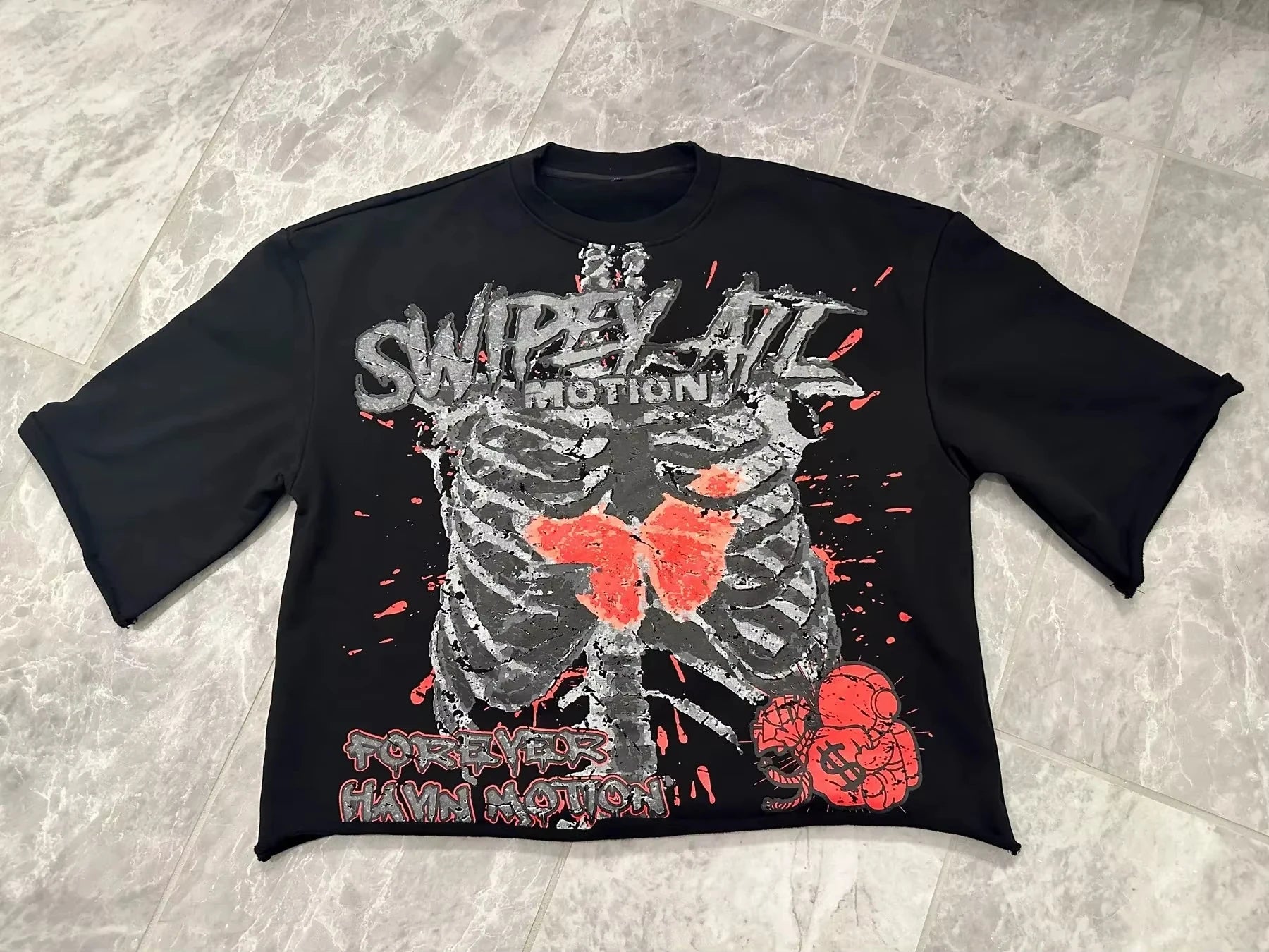 Oversized Street Style Skull T-Shirt