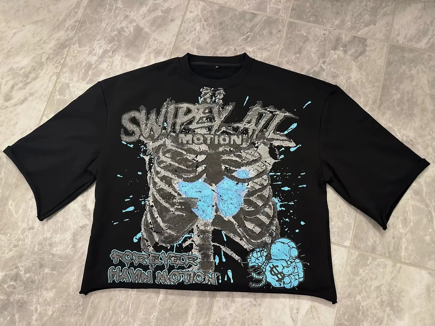 Oversized Street Style Skull T-Shirt