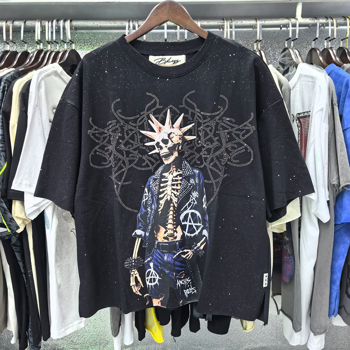 Diamond Short Sleeve Cropped T-shirt for Men and Women Cotton Summer Tshirts Oversized