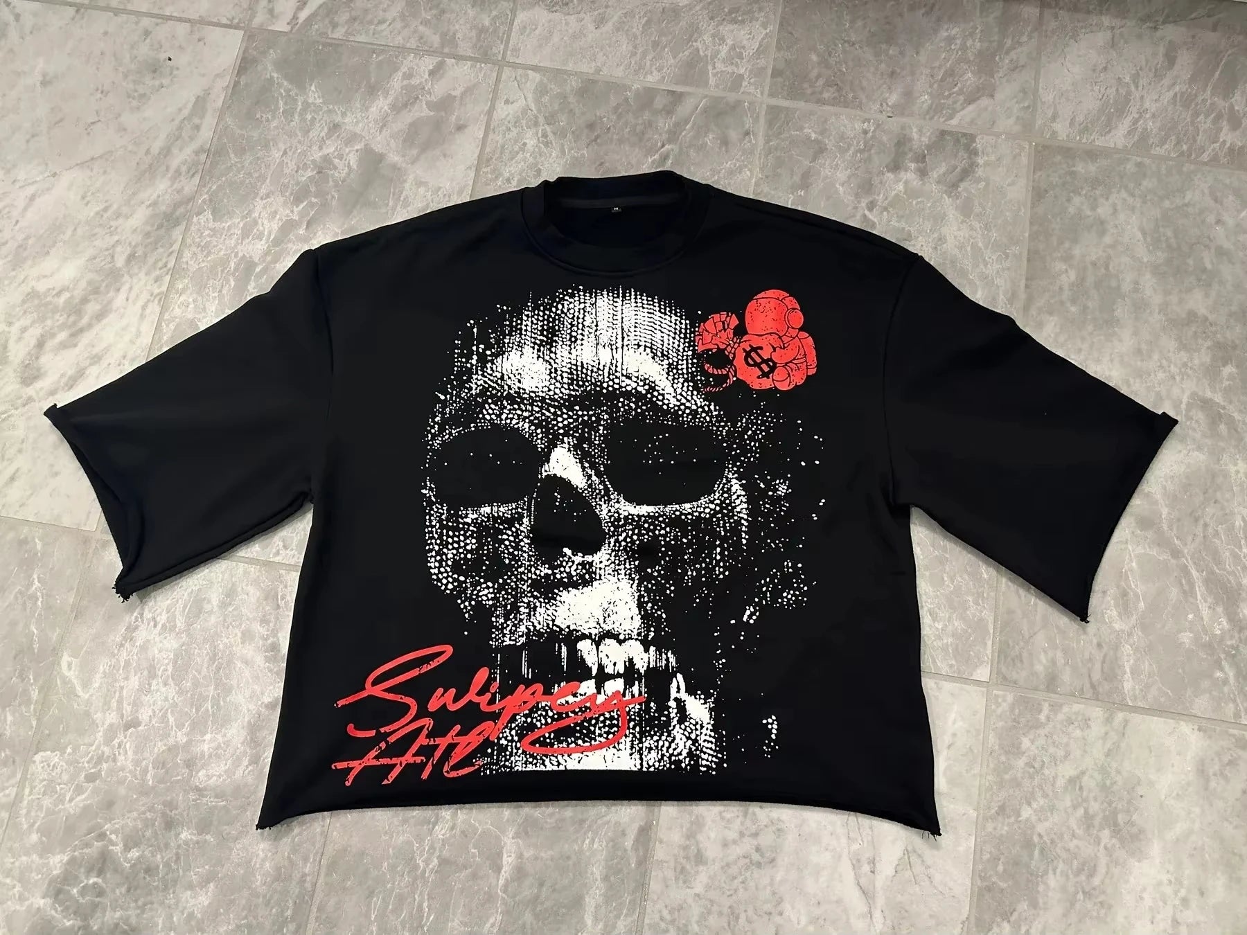 Oversized Street Style Skull T-Shirt