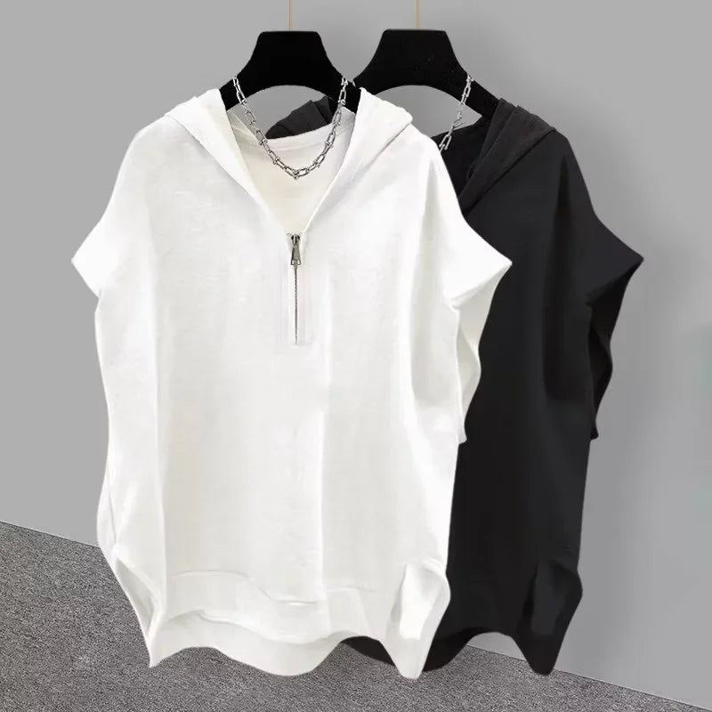 Unisex Casual Hooded Pullover Top